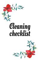 Cleaning checklist