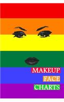 Makeup Face Charts: Blank Workbook Face Make-up Artist Chart Portfolio Notebook Journal For Professional or Amateur Practice - Eyes & Mouth Cover