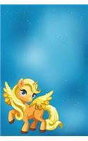 Pegasus with stars notebook: Notebook graph paper 120 pages 6x9 perfect as math book, sketchbook, workbook and diary Angelically Pony with stars