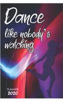 Dance like nobody's watching ǀ Weekly Planner Organizer Diary Agenda