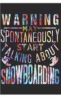 Snowboard Notizbuch: Snowboard Notizbuch die Perfekte Geschenkidee für Snowboarder oder Wintersport Fans. Das Taschenbuch hat 120 weiße Seiten mit Punktraster die dich b