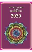 Weekly Diary with TimeSheets 2020