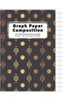 Graph Paper Composition Notebook: Grid Paper Notebook, Quad Ruled, 100 Sheets, 1/2 Inch Squares, Grid Paper 0.50", 2 Squares Per Inch, Perfect Binding 8.5" x 11" School Journal For M