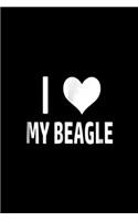 I my beagle: Beagle s, Beagle Gifts, Beagle Mom, Beagle Dad Journal/Notebook Blank Lined Ruled 6x9 100 Pages