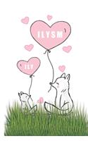 Ily Ilysm: Urban Notepad Meaning I Love You So Much. A 6x9 dated header lined notebook, journal or diary gift for the special people in your life. Foxes