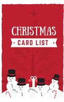 Christmas Card List: Record Book and Tracker For Holiday Cards You Send and Receive, Christmas Wish List, Christmas gift Tracker (Christmas Card Organizer)