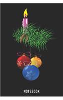 Notebook: A5 Liniert Lustiges Weihnachts Motiv Notizbuch für Weihnachten oder Nikolaus als Geschenk für die Adventszeit, Weihnachtswünsche und Weihnachtsplanu