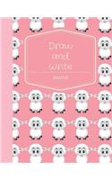 Draw and Write Journal: Primary Composition Notebook for kids, creative Kindergarten Workbook with Space for writing and drawing, Pink Lamb Cover, XL 8.5x11