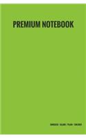 Premium Notebook - Unruled / Blank / Plain / Unlined