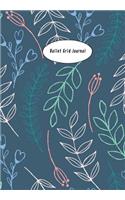 Bullet Grid Journal: Creative Journaling Ideas Notebook, Composition, Drawing, Design Paper Game and Sketchbook for Calligraphy 100 Dot Grid Pages (6.69x9.61) Green Leaf