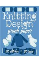 Knitting Design Graph Paper 20 Stitches = 30 Rows