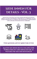 Vor-Kindergarten Arbeitsblätter (Siehe innen für Details - Vol. 3): Dieses Buch enthält 50 extra große Bilder mit dicken Linien, um eine fehlerfreie Farbgebung zu fördern, um das Selbstvertrauen zu stärken, Frustrati(29 Vor-Kindergarten Arbeitsblätter)