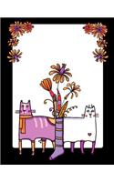 My Big Fat Bullet Journal for Cat Lovers Funny Cats in Socks with Flowers 8