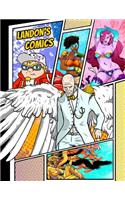 Landon's Comics: Personalized Create a Comic Combo!: 100 Unique, Blank, Single-Sided, Practice Pages! Each Page Is Different for Drawing Your Own Comic Book on a Lar