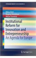 Institutional Reform for Innovation and Entrepreneurship