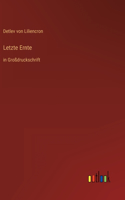 Letzte Ernte