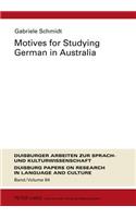 Motives for Studying German in Australia