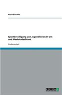 Sportbeteiligung von Jugendlichen in Ost- und Westdeutschland