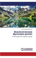 Ekologicheskie Funktsii Dolin
