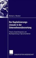 Der Kapitalisierungszinssatz in der Unternehmensbewertung