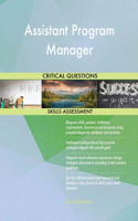 Assistant Program Manager Critical Questions Skills Assessment