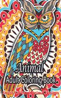 Animal Adult Coloring Book Stress Relieving Animal Designs