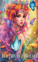 Beauties in Fairyland Coloring Book