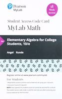 Mylab Math with Pearson Etext -- 18 Week Standalone Access Card -- For Elementary Algebra for College Students