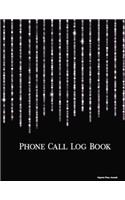 Phone Call Log Book