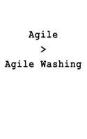 Agile > Agile Washing: Blank Lined Journal