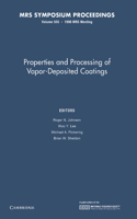 Properties and Processing of Vapor-Deposited Coatings: Volume 555