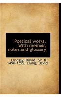 Poetical Works. with Memoir, Notes and Glossary