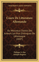 Cours De Litterature Allemande