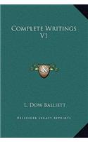 Complete Writings V1