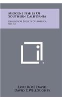 Miocene Fishes of Southern California