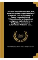 Theatrvm omnivm scientiarvm, sive, Apparatvs qvo exceptvs fvit exc.mvs princeps d. Innicvs de Gvevara et Tassis, comes de Oñate & Villamediana, &c. ac Neapolitani regni prorex sapientissimvs, in Neapolitana academia in instavratione stvdiorvm anni.