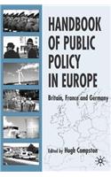 Handbook of Public Policy in Europe