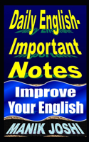 Daily English Important Notes