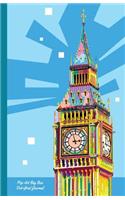 Pop Art Big Ben Dot-Grid Journal: A Dot-matrix Book for Bullet Journaling, Dot Journaling, Sketching, and Hand-Lettering