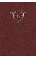 Monogram "b" Meeting Notebook: (2 Monogram Red 150 Meeting)