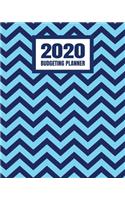 2020 Budgeting Planner: Monthly And Weekly Budget Bill Planner Organizer Expense Tracker Notebook Blue Chevron Pattern