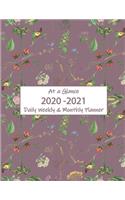 At a Glance 2020-2021 Daily Weekly & Monthly Planner: Jan-Dec