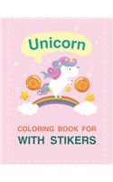 Unicorn Coloring Book For With Stikers