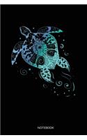 Notebook: Dot Grid Journal 6x9 - Sea Turtle Lover Mandala Notebook I Scuba Diving Fan and Marine Life Activist Gift