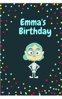 Emma's Birthday Cute Hero Gift _ Emma Notebook