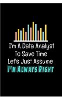 I'm A Data Analyst To Save Time Let's Just Assume I'm Always Right