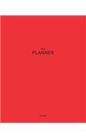 Undated Red Planner