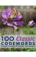 100 Classic Codewords: Large Format Puzzles: Volume 1(1 Classic Codewords)