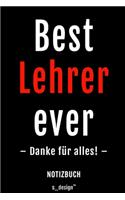 Notizbuch für Lehrer / Lehrerin / Erzieher - Abschiedsgeschenk / Dankeschön