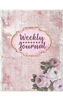 Weekly Journal: 8.5 x 11 Daily Planner Organizer Notebook For All Your Home, School And Business Schedule Needs